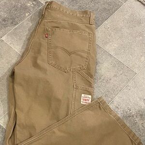 Levi's Men's Brown Relaxed Jeans